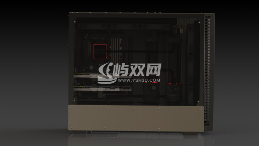 电脑机箱e-ATX电脑主机机箱钣金完整模型图缩略图